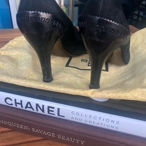 Vintage FENDI Suede Heels